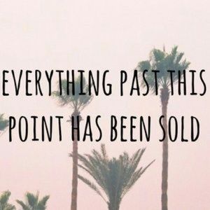 EVERYTHING SOLD PAST THIS POINT ✨